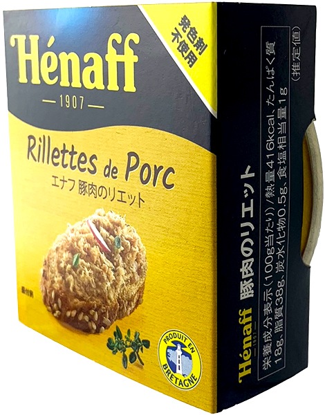 単品販売】豚肉のリエット (78g/缶) エナフ 【24/3/食品】