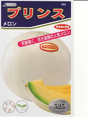 メロンです メロン サカタ交配 プリンスメロン サカタのタネのノーネット