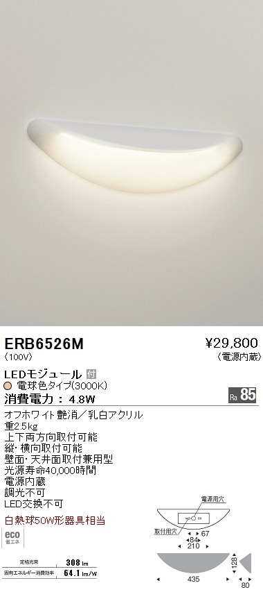 �֥饱�åȥ饤�ȡ���Ǯ��50W��������3000K��ERB6526M����ƣ��������1�椫��������
