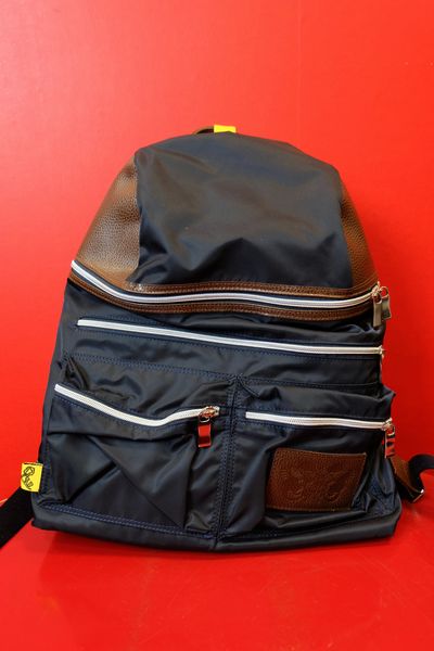 セール３０％ＯＦＦ GIACOMO VALENTINI インポート リュックサック ネイビー イタリア製 ジャコモバレンティーニ画像１