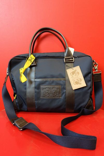 セール30%OFF GIACOMO VALENTINI インポート ブリーフケース ネイビー イタリア製 ショルダーバッグ ジャコモバレンティーニ画像1