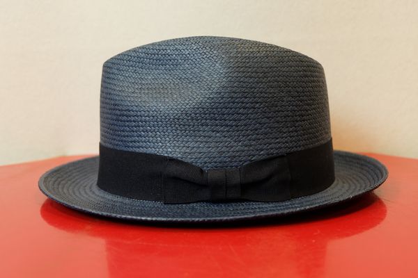 セラノハット SERRANOHAT パナマ帽 ネイビー エクアドル インポート メンズ帽子画像1