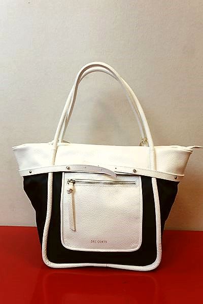 デルコンテ DELCONTE トートバッグ ホワイト イタリア製 手提げバッグ インポート メンズ レディース画像1