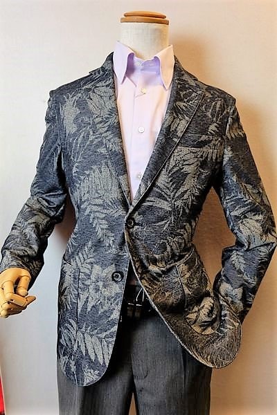 セール５０％ＯＦＦ ミラショーン ジャケット ブルー 春夏アウトレット現品限り品 メンズウェア mila schon画像１