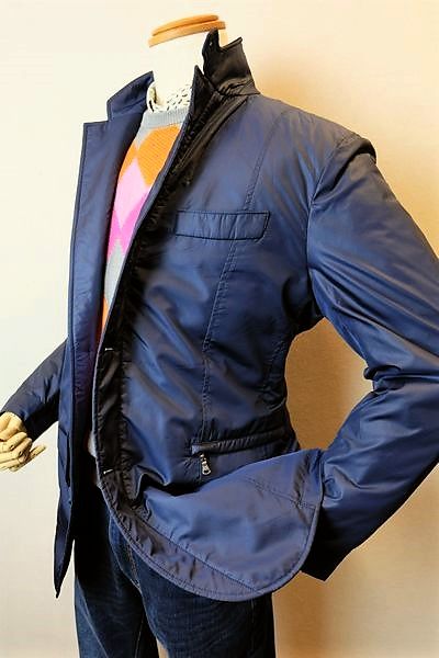 セール５０％ＯＦＦ ミラショーンスポーツ カバーオールジャケット ネイビー 秋冬アウトレット現品限り品 milaschon画像１