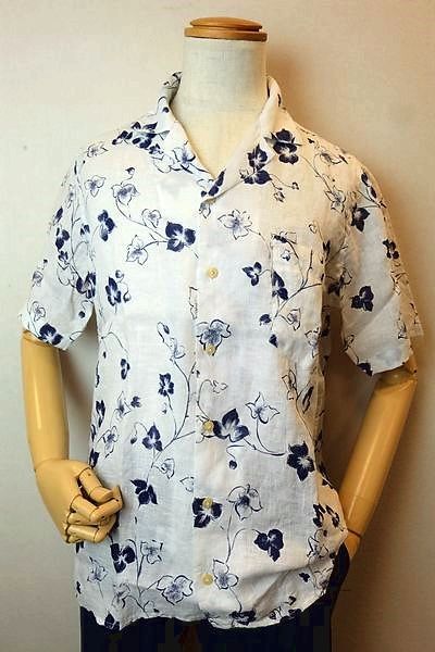 セール１８％ＯＦＦ ALEXINGH アレックスイナフ 半袖シャツ ホワイト 春夏インポート品 イタリア製 開襟シャツ メンズウェア画像１