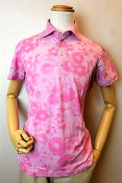 セール35%OFF M&Y エムアンドワイ 半袖ポロシャツ ピンク 春夏インポート品 イタリア製 メンズウェア画像1