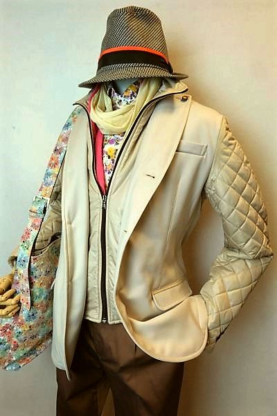セール５０％ＯＦＦ ROBERTO P ロベルトペペ 中綿ジャケット ベージュ 秋冬インポート品 イタリア製 メンズウェア画像１