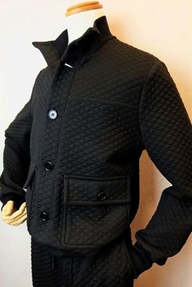 セール５０％ＯＦＦ HOSIO オジオ ブルゾン ブラック 秋冬インポート品 イタリア製 キルティングジャケット メンズウェア画像１