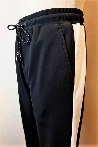 セール５０％ＯＦＦ コードビー CODE:B ジャージパンツ ブラック 秋冬新作 ストレッチジャージ バラシ メンズウェア画像１