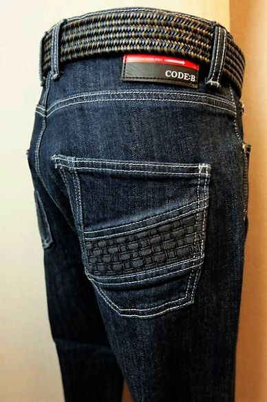 セール35%OFF コードビー CODE:B ジーンズ ブルー オールシーズンアウトレット ストレッチデニム バラシ メンズウェア画像1