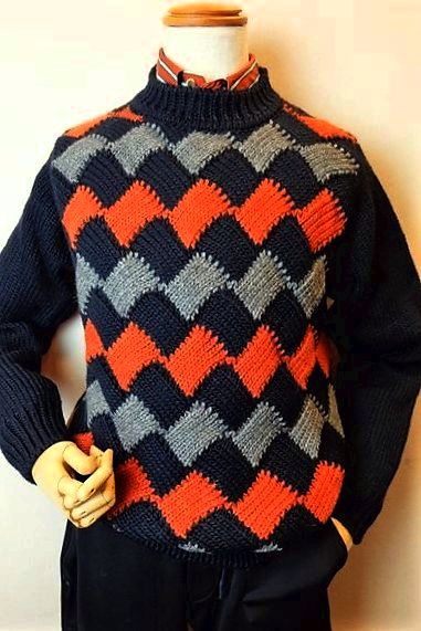 セール３５％ＯＦＦ BOB ボブ セーター ネイビー 秋冬インポート品 イタリア製 ニット メンズウェア画像１