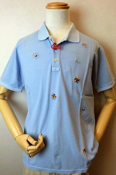 BOB ボブ 半袖ポロシャツ サックスブルー 春夏インポート品 イタリア製 カットソー メンズウェア画像１