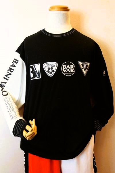 セール３０％ＯＦＦ バーニヴァーノ BARNIVARNO 半袖Ｔシャツ ブラック 春夏新作 カットソー メンズウェア バーニヴァーノ 半額祭の通販