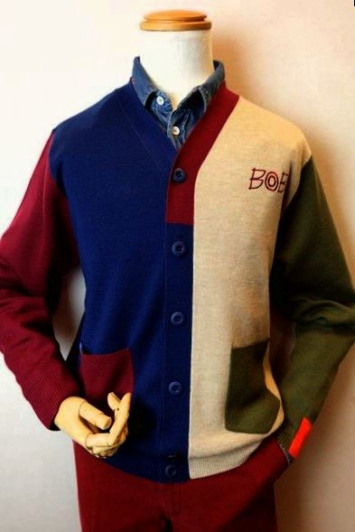 セール35%OFF BOB ボブスポーツ カーディガン ネイビー 秋冬インポート品 イタリア製 ニット メンズウェア画像1