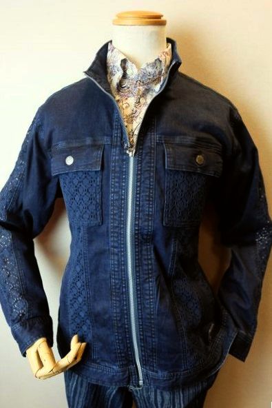 セール５０％ＯＦＦ アンジェロガルバス GARBASUS ジージャン ブルー 春夏アウトレット現品限り品 デニムブルゾン メンズウェア画像１