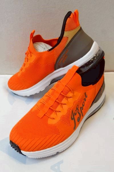 セール３０％ＯＦＦ カステルバジャック CASTELBAJAC スニーカー オレンジ 春夏アウトレット現品限り品 ニットスニーカー ゴルフ メンズシューズ画像１