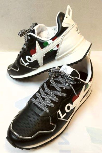 ウィズ W6YZ スニーカー ブラック オールシーズンインポート品 イタリア LEON掲載モデル インポート メンズシューズ画像1