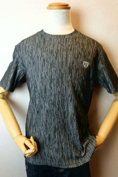 セール３５％ＯＦＦ コードビー CODE:B 半袖Ｔシャツ ブラック 春夏アウトレット現品限り品 カットソー ジャガード バラシ メンズウェア画像１
