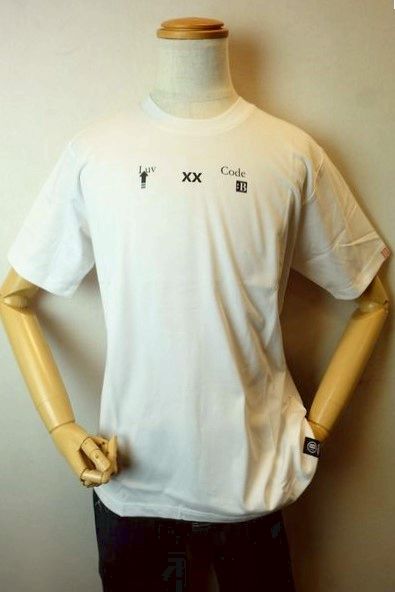 セール35%OFF コードビー CODE:B 半袖Tシャツ ホワイト 春夏アウトレット現品限り品 カットソー シルケット天竺 バラシ メンズウェア画像1