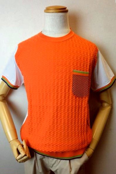 BOB ボブ 半袖Ｔシャツ オレンジ 春夏インポート品 イタリア製 カットソー ニット メンズウェア画像１