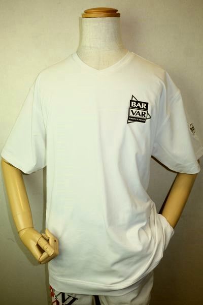 セール５０％ＯＦＦ バーニヴァーノ BARNIVARNO 半袖Ｔシャツ ホワイト 春夏アウトレット現品限り品 カットソー ストレッチ メンズウェア画像１