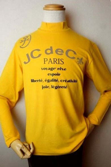 セール50%OFF カステルバジャック CASTELBAJAC ハイネックシャツ マスタード 秋冬アウトレット現品限り品 カットソー MIP ゴルフ メンズウェア画像1