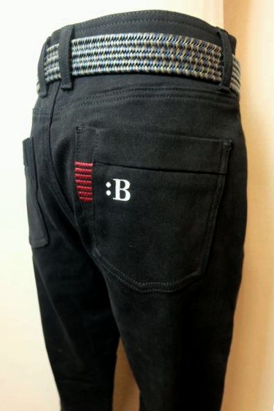 セール35%OFF コードビー CODE:B ジーンズ ブラック 秋冬新作 ストレッチジャージデニム 裏起毛 バラシ メンズウェア画像1