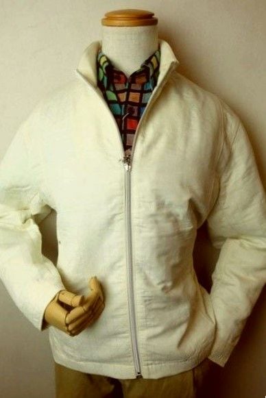 セール50%OFFスペシャルプライス ヴィンチ VINCI ブルゾン アイボリー 秋冬新作 メンズウェア ヴィンチ服画像1