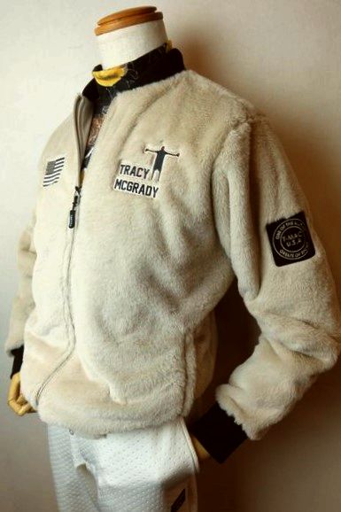 セール30%OFF T-MAC ティーマック ボアジャケット ベージュ 秋冬新作 ゴルフ アメリカ ブルゾン メンズウェア画像1