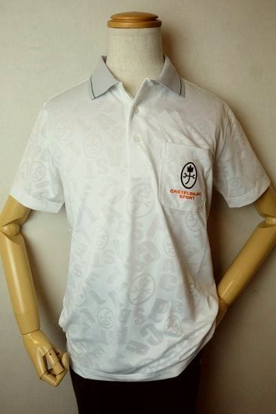 ☆新品☆カステルバジャック CASTELBAJAC メンズポロシャツ ホワイト