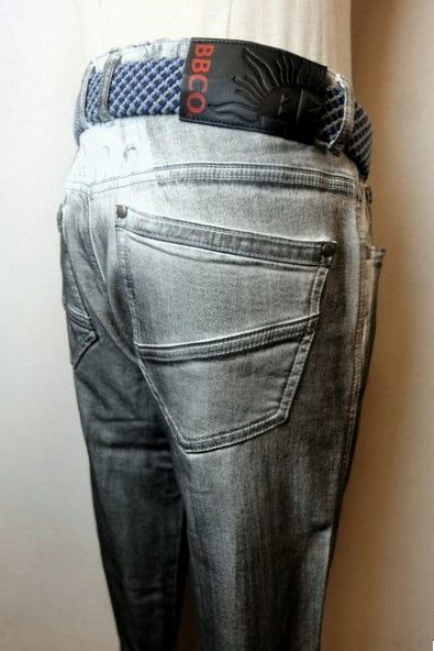 セール35%OFF ビビコ BBCO ジーンズ グレー 春夏新作 ストレッチジャージデニム オーバーダイ メンズウェア画像1