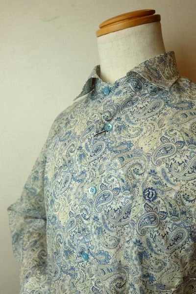 セール50%OFF ヴィンチ VINCI カジュアルシャツ ブルー 春夏新作 セミワイドカラー メンズウェア ヴィンチ服画像1