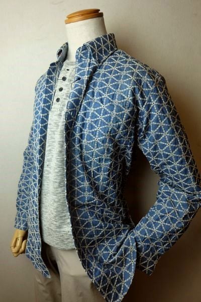 セール50%OFF ヴィンチ VINCI ダンガリーシャツ サックスブルー 春夏新作 カジュアルシャツ メンズウェア ヴィンチ服画像1