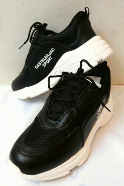 セール20%OFF カステルバジャック CASTELBAJAC スニーカー ブラック 春夏新作 ゴルフ ダッドスニーカー メンズシューズ画像1