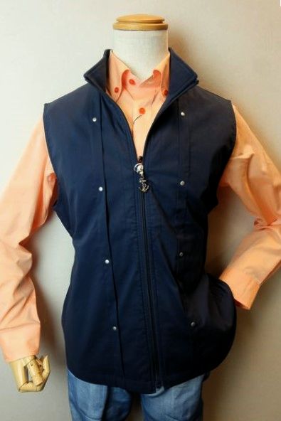 セール50%OFF ヴィンチ VINCI ベスト ネイビー 春夏新作 ストレッチ メンズウェア ヴィンチ服画像1