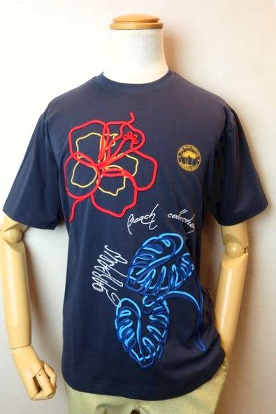 セール５０％ＯＦＦ ガルバス GARBASUS 半袖Ｔシャツ ネイビー 春夏アウトレット現品限り品 アンジェロアクティブ カットソー メンズウェア画像１