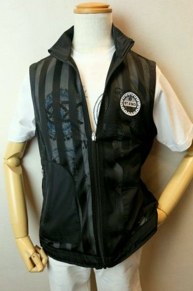 セール50%OFF ヴィンチ VINCI ベスト ブラック 春夏新作 メッシュ生地 メンズウェア ヴィンチ服画像1