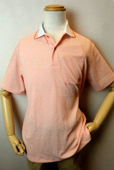 セール５０％ＯＦＦ ヴィンチ VINCI 半袖ポロシャツ オレンジ 春夏新作 カットソー メンズウェア ヴィンチ服画像１