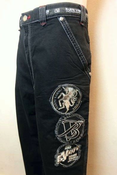 セール50%OFF バーニヴァーノ BARNIVARNO ジーンズ ブラック 110cm 春夏アウトレット現品限り品 クールマックス ストレッチデニム メンズウェア画像1