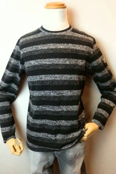 コードビー CODE:B ロングＴシャツ ブラック 秋冬新作 カットソー ニットロングＴシャツ バラシ メンズウェア画像１