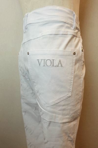ヴィオラ VIOLA カジュアルパンツ ホワイト オールシーズン品 ストレッチジャージ生地 メンズウェア画像１