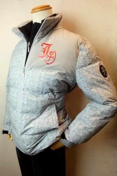 セール３５％ＯＦＦ カステルバジャック CASTELBAJAC ダウンジャケット グレー 秋冬新作 ゴルフ モノグラムロゴ メンズウェア画像１