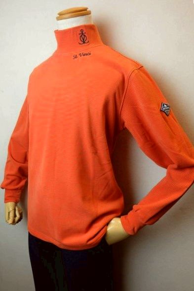 セール５０％ＯＦＦスペシャルプライス ヴィンチ VINCI ハイネックシャツ オレンジ 秋冬新作 カットソー メンズウェア ヴィンチ服画像１