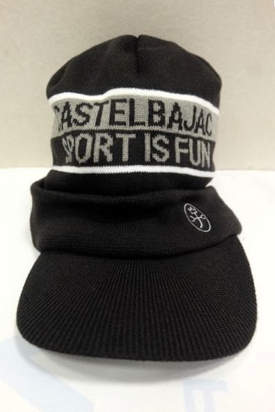 セール20%OFF カステルバジャック CASTELBAJAC ニットキャップ ブラック 秋冬新作 ツバ付き ゴルフ メンズ帽子画像1