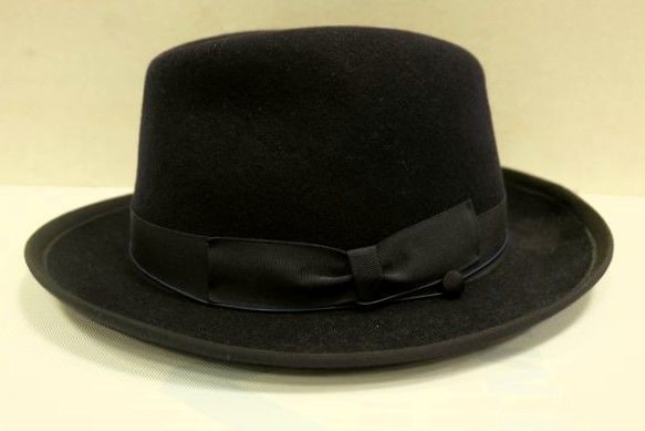 SORBATTI ソルバッティ 中折れハット ブラック L(59cm)サイズ イタリア製 インポート マニッシュハット メンズ帽子画像1