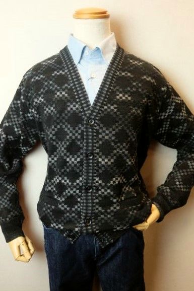 セール５０％ＯＦＦスペシャルプライス ヴィンチ VINCI カーディガン ブラック 秋冬新作 ニット 日本製 ヴィンチ服 メンズウェア画像１