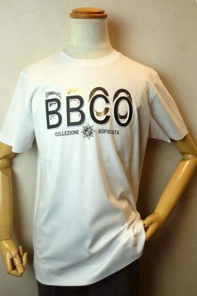 セール35%OFF ビビコ BBCO 半袖Tシャツ ホワイト 春夏新作 カットソー 3Dロゴ メンズウェア画像1