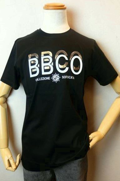 セール３５％ＯＦＦ ビビコ BBCO 半袖Ｔシャツ ブラック 春夏新作 カットソー ３Ｄロゴ メンズウェア画像１