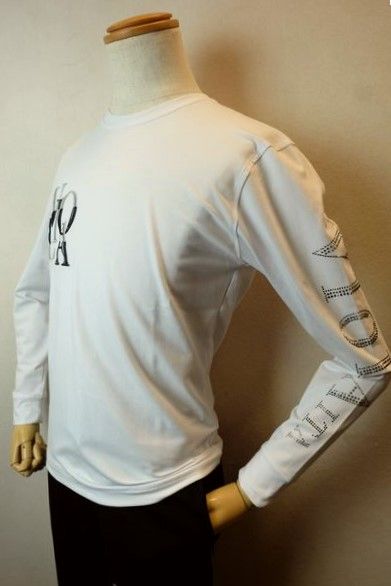 ヴィオラ VIOLA ロングＴシャツ ホワイト 春夏新作 ベア天竺 ストレッチカットソー メンズウェア画像１
